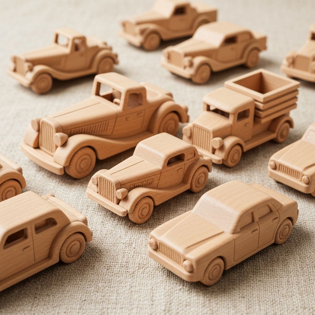 원목 자동차 세트