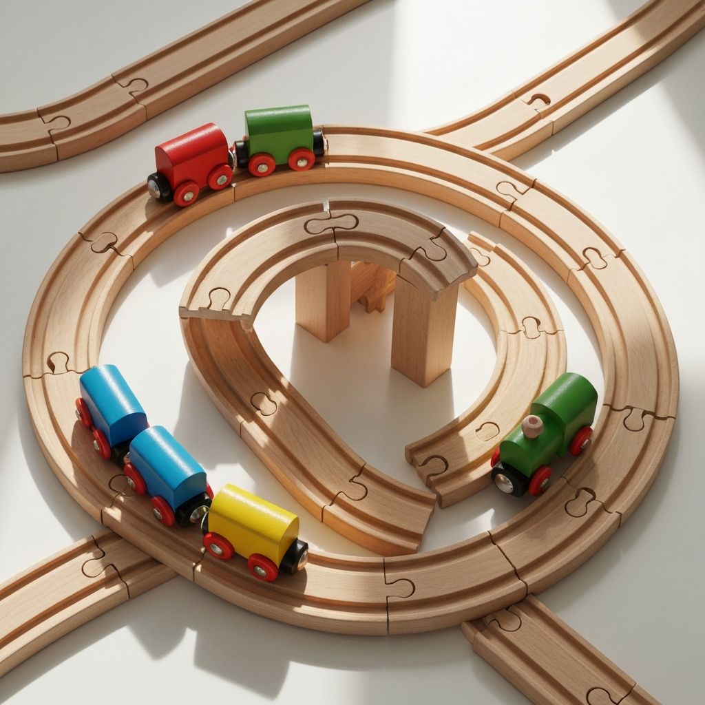 미니 기차 레일 세트